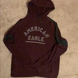 Red American eagle sweatshirt